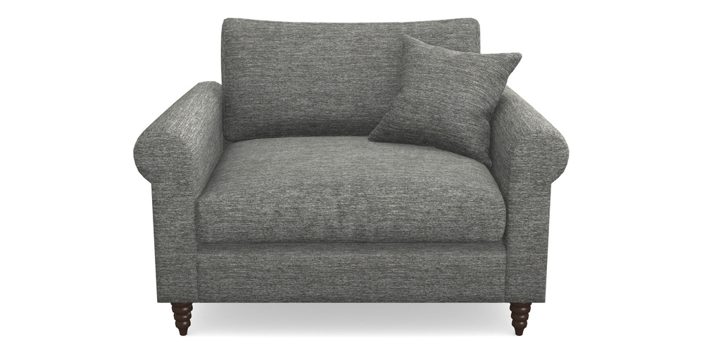 Product photograph of Apuldram Snuggler In Textured Velvet - Slate from Sofas and Stuff Limited