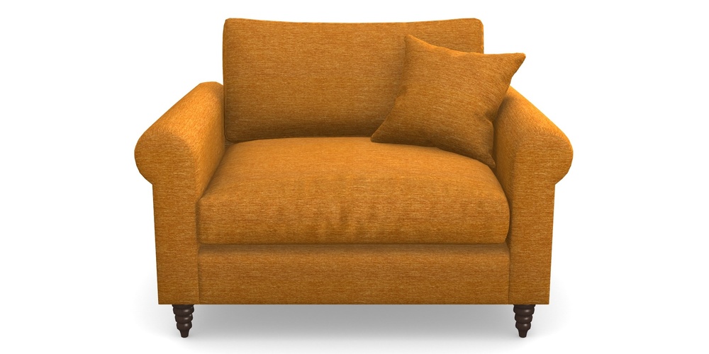 Product photograph of Apuldram Snuggler In Textured Velvet - Turmeric from Sofas and Stuff Limited