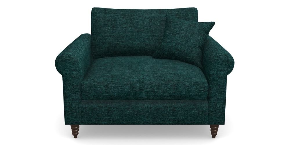 Product photograph of Apuldram Snuggler In Textured Velvet - Viridian from Sofas and Stuff Limited