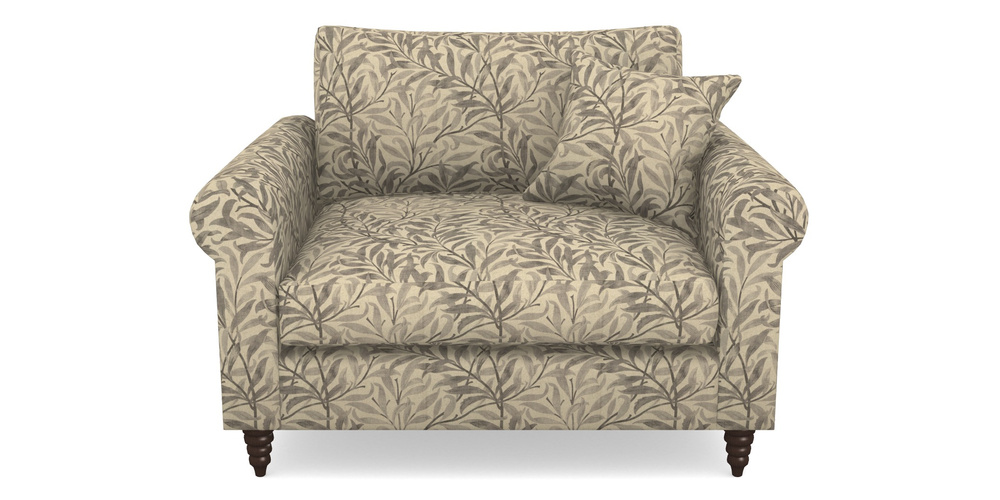 Product photograph of Apuldram Snuggler In V A Drawn From Nature - Willow Bough Large - Grey from Sofas and Stuff Limited