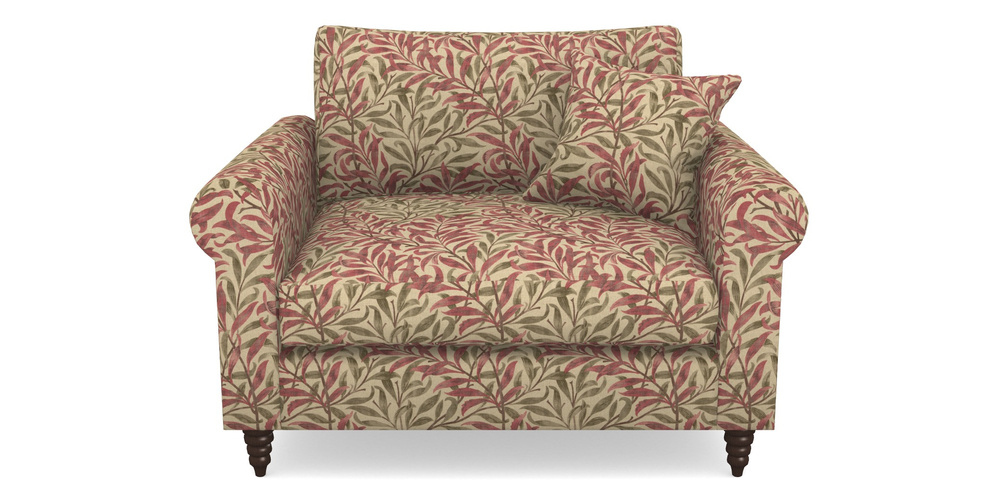 Product photograph of Apuldram Snuggler In V A Drawn From Nature - Willow Bough Large - Red from Sofas and Stuff Limited