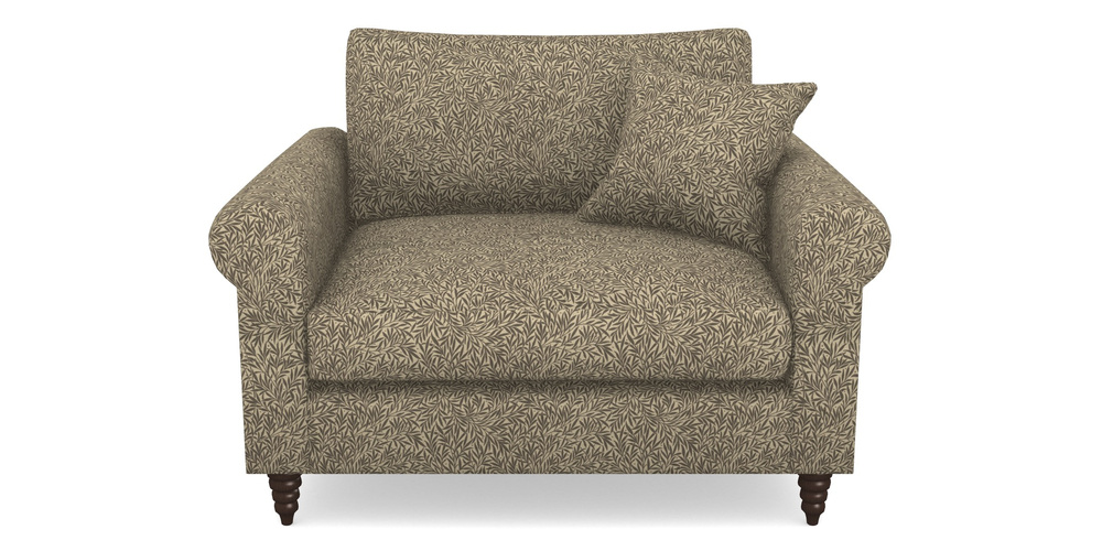 Product photograph of Apuldram Snuggler In V A Drawn From Nature Collection - Willow - Brown from Sofas and Stuff Limited