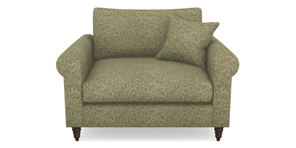 Product photograph of Apuldram Snuggler In V A Drawn From Nature Collection - Willow - Light Green from Sofas and Stuff Limited