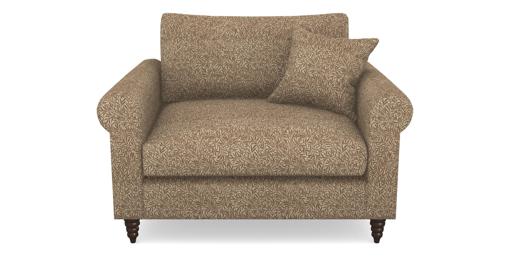 Product photograph of Apuldram Snuggler In V A Drawn From Nature Collection - Willow - Terracotta from Sofas and Stuff Limited