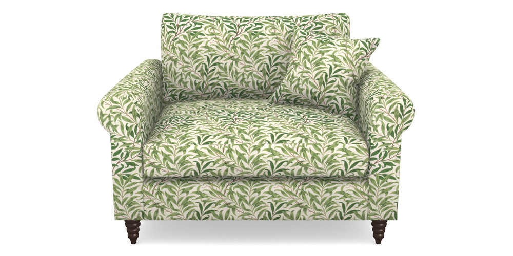 Product photograph of Apuldram Snuggler In William Morris Collection - Willow Boughs - Leaf Green from Sofas and Stuff Limited