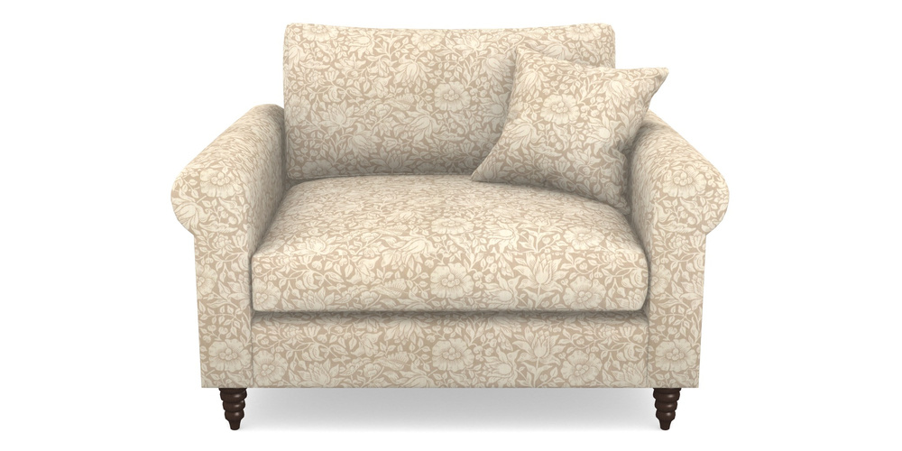 Product photograph of Apuldram Snuggler In William Morris Collection - Mallow - Linen from Sofas and Stuff Limited