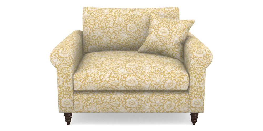 Product photograph of Apuldram Snuggler In William Morris Collection - Mallow - Weld from Sofas and Stuff Limited