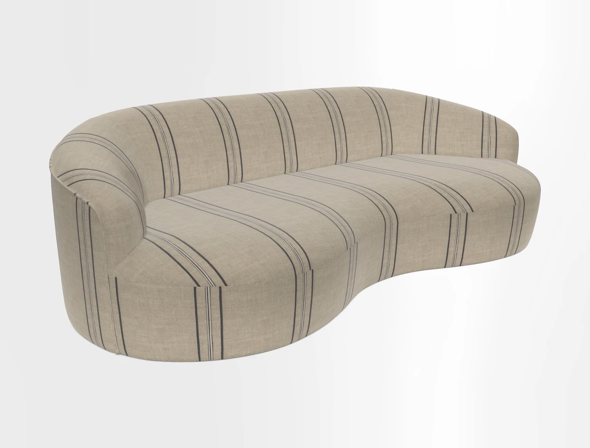 Arc large sofa in Harpers Bazaar Palm Canopy