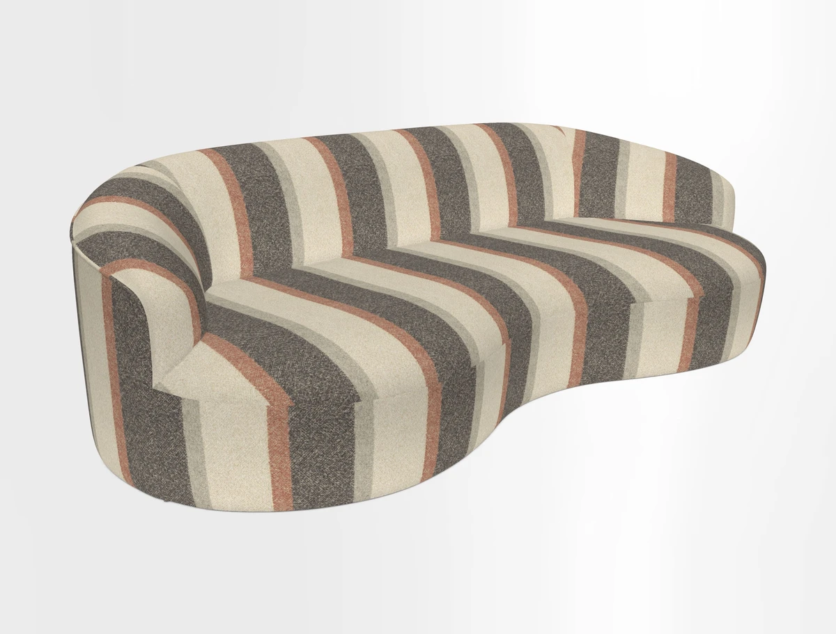 Arc large sofa in Harpers Bazaar Palm Canopy