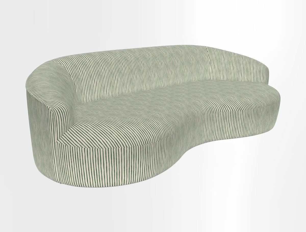 Arc large sofa in Harpers Bazaar Palm Canopy