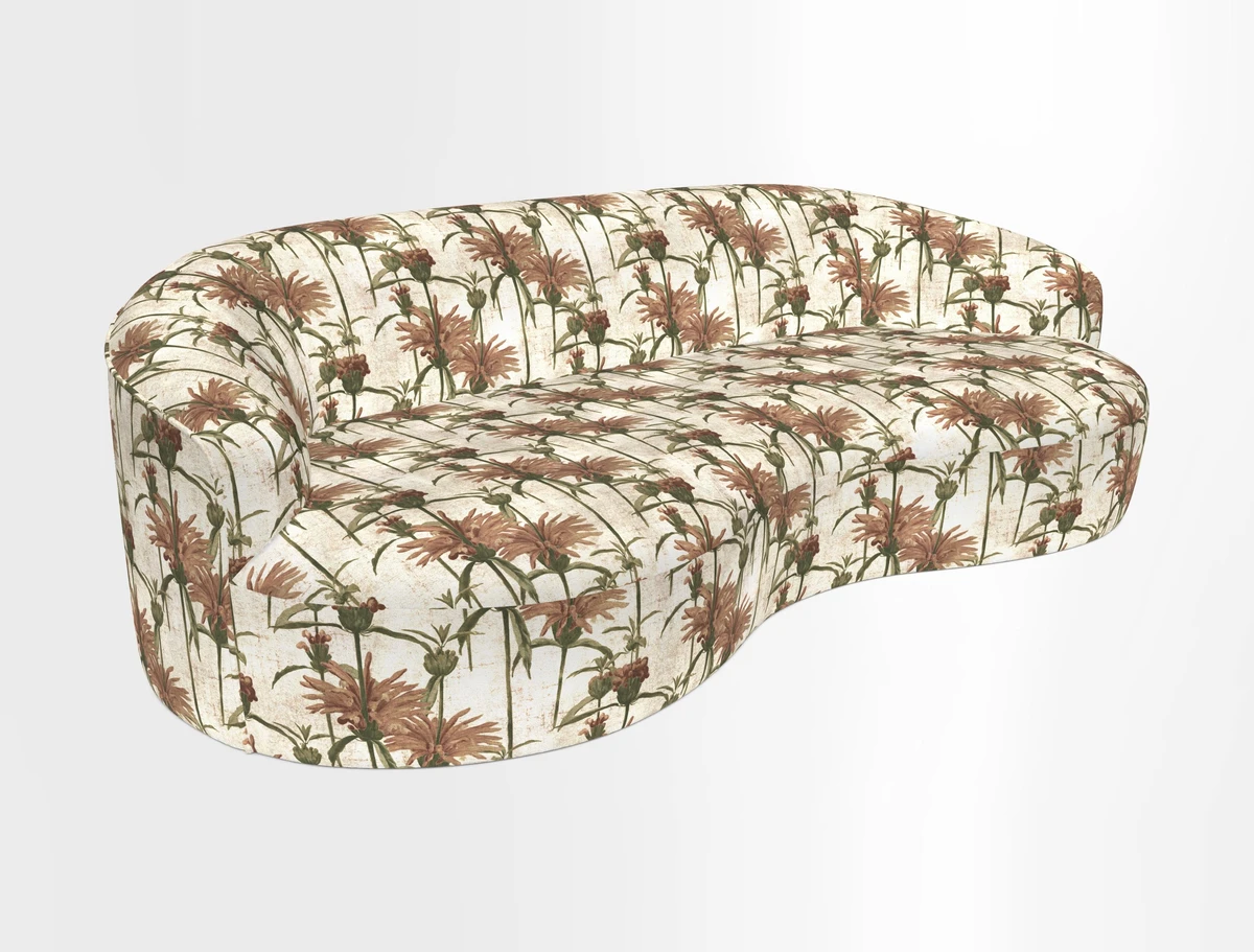 Arc large sofa in Harpers Bazaar Palm Canopy