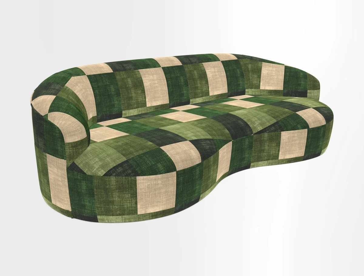Arc large sofa in Harpers Bazaar Palm Canopy