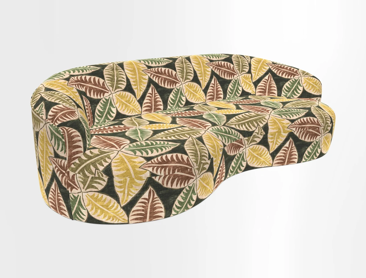 Arc large sofa in Harpers Bazaar Palm Canopy