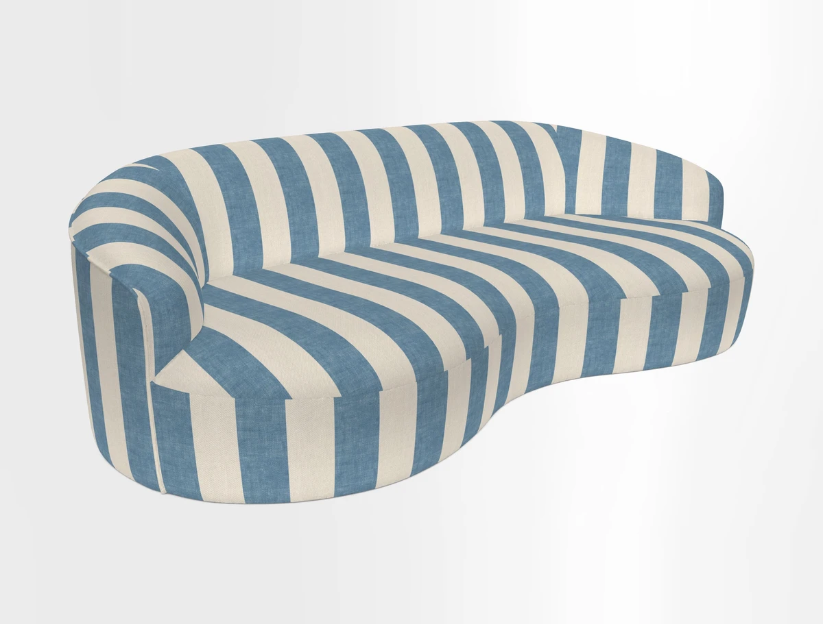 Arc large sofa in Harpers Bazaar Palm Canopy