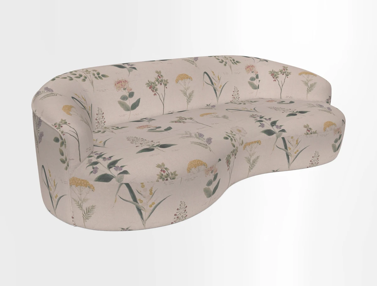 Arc large sofa in Harpers Bazaar Palm Canopy
