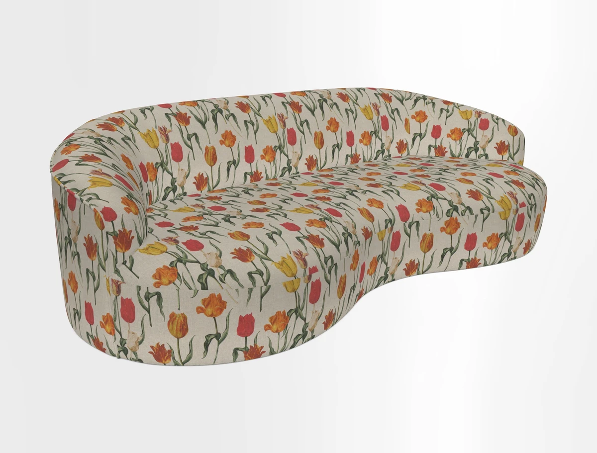 Arc large sofa in Harpers Bazaar Palm Canopy