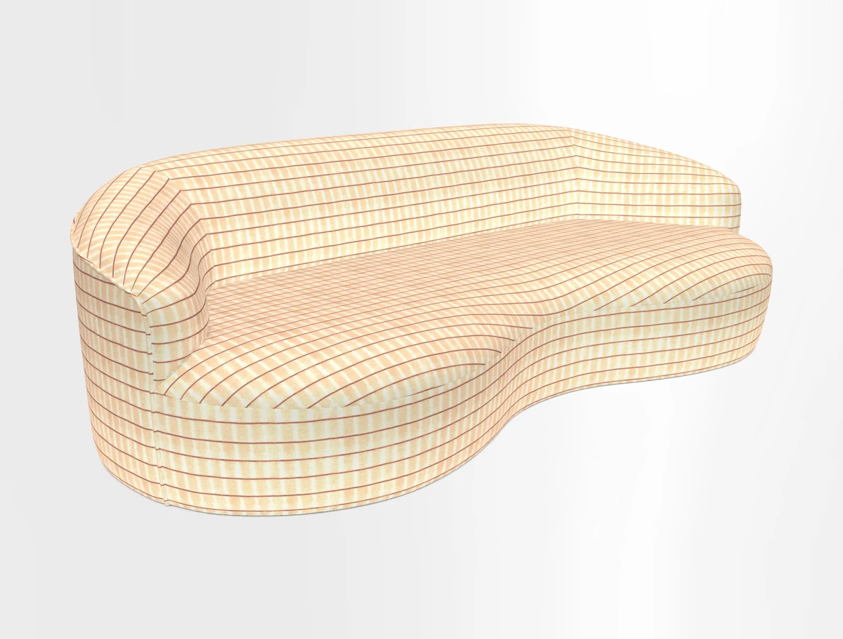 Arc large sofa in Harpers Bazaar Palm Canopy
