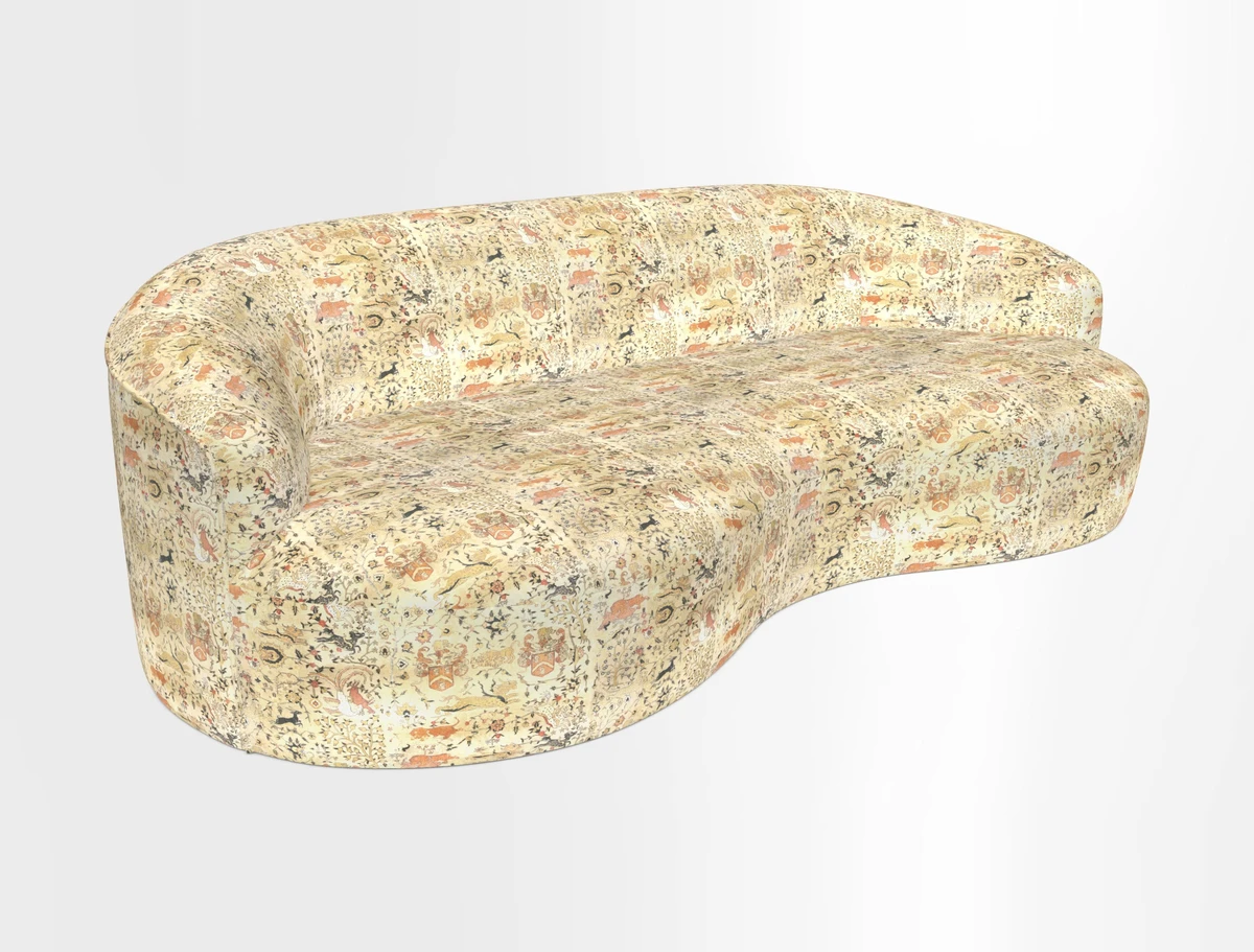 Arc large sofa in Harpers Bazaar Palm Canopy