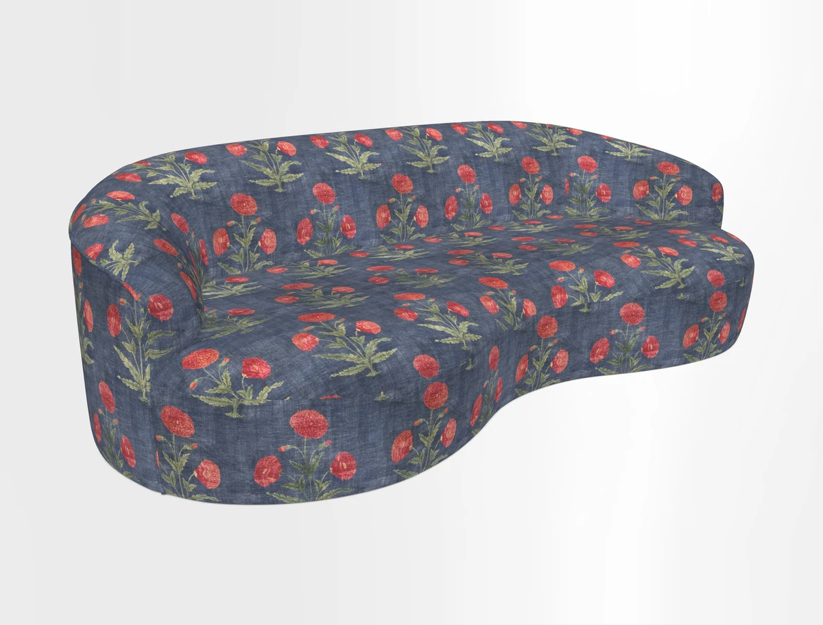 Arc large sofa in Harpers Bazaar Palm Canopy