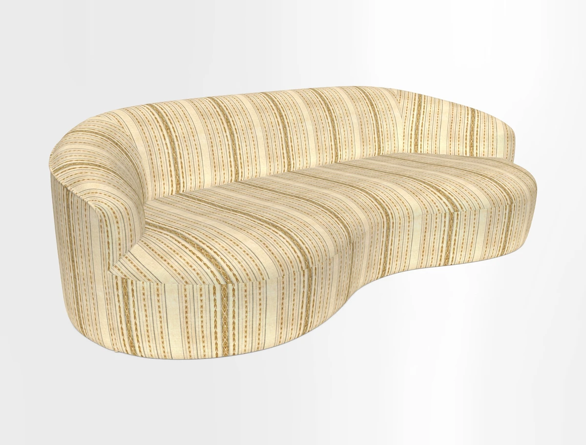 Arc large sofa in Harpers Bazaar Palm Canopy