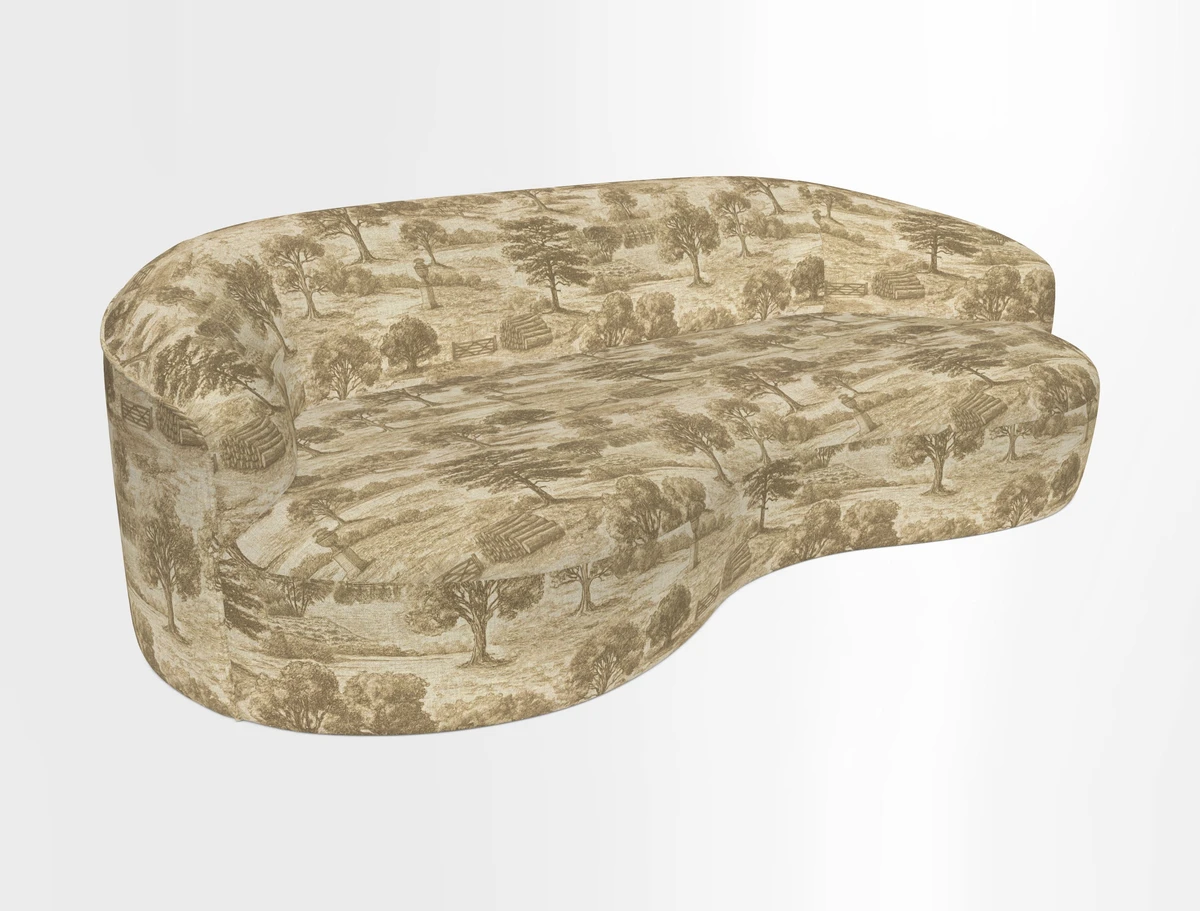 Arc large sofa in Harpers Bazaar Palm Canopy