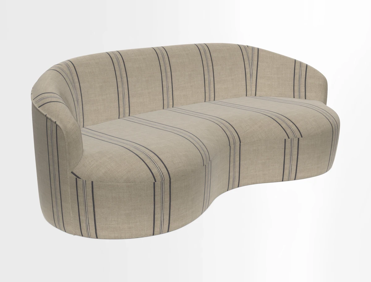 Arc large sofa in Harpers Bazaar Palm Canopy