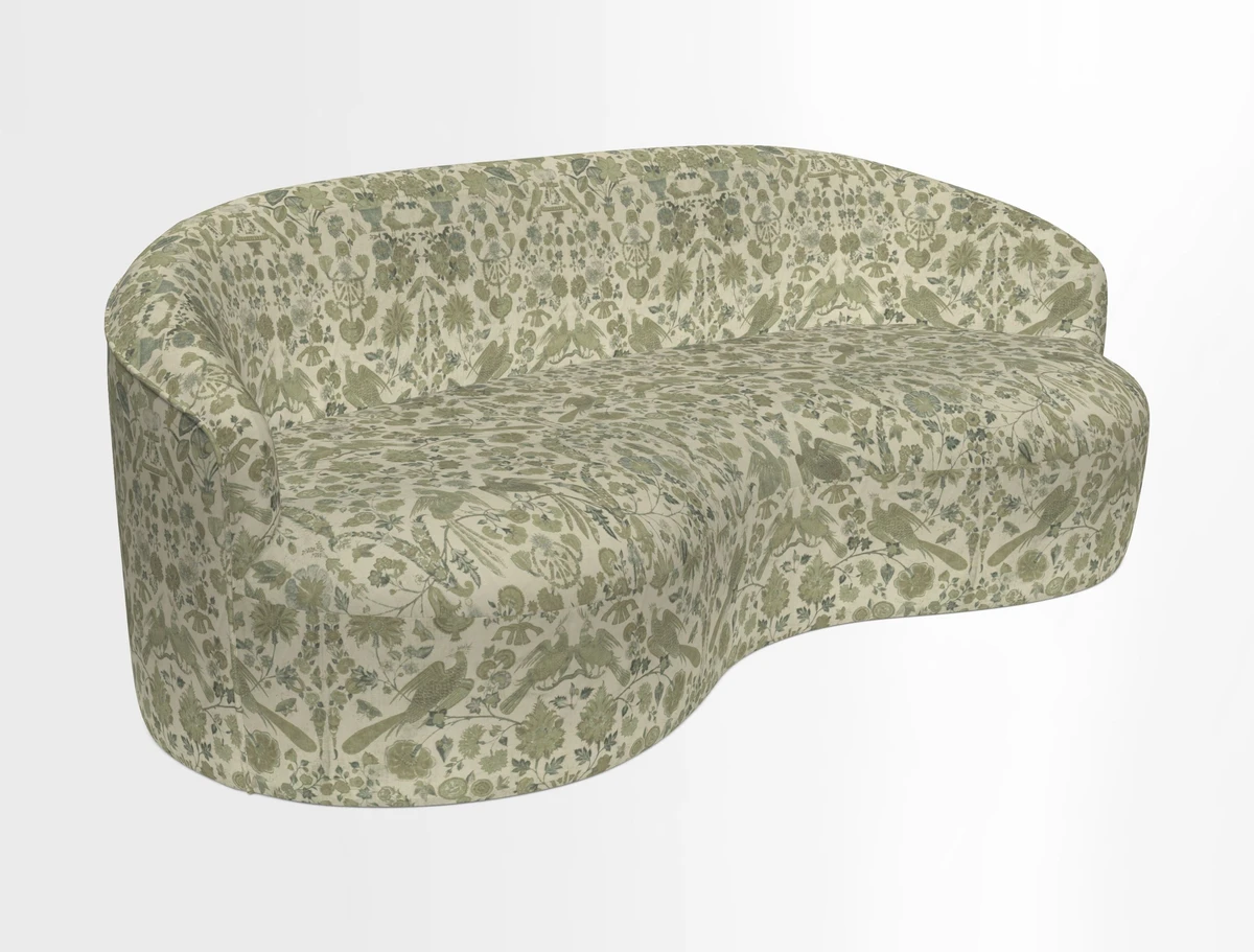 Arc large sofa in Harpers Bazaar Palm Canopy