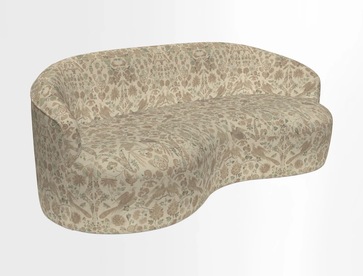Arc large sofa in Harpers Bazaar Palm Canopy