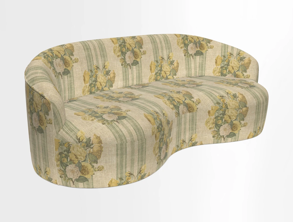 Arc large sofa in Harpers Bazaar Palm Canopy