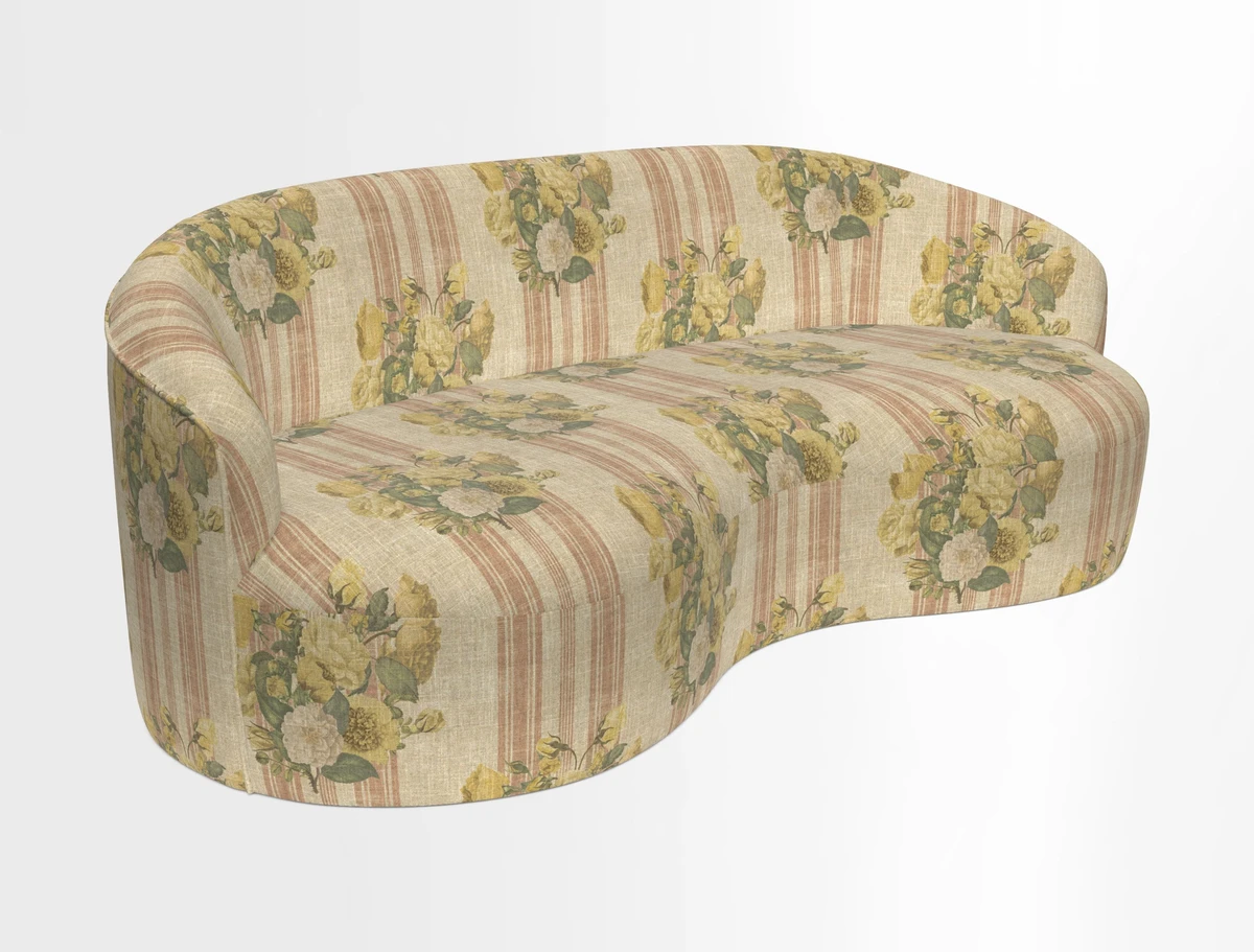Arc large sofa in Harpers Bazaar Palm Canopy