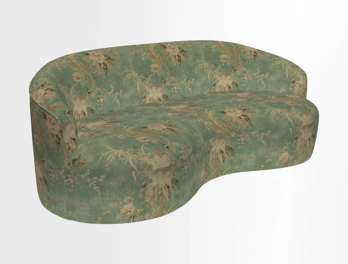 Arc large sofa in Harpers Bazaar Palm Canopy
