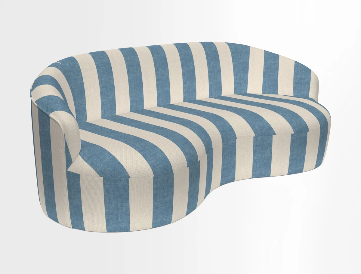 Arc large sofa in Harpers Bazaar Palm Canopy