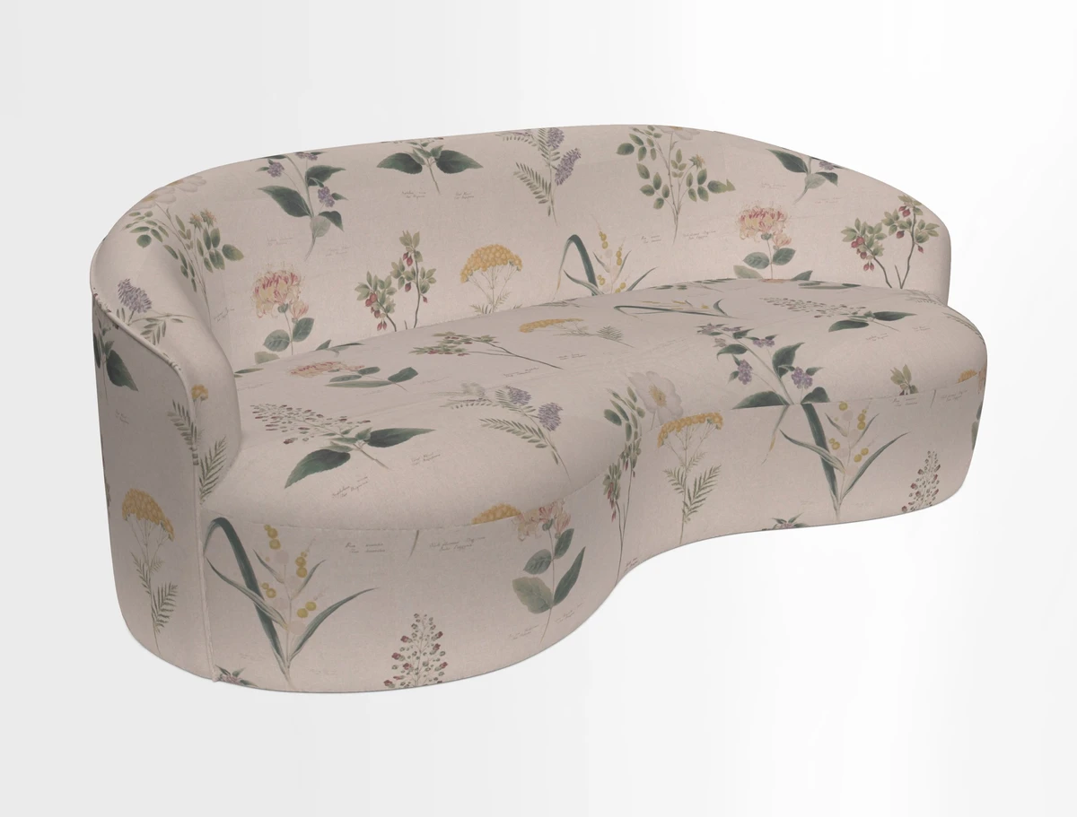 Arc large sofa in Harpers Bazaar Palm Canopy