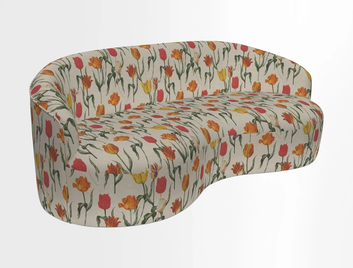 Arc large sofa in Harpers Bazaar Palm Canopy