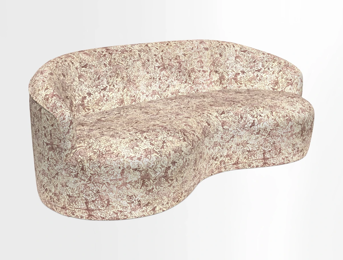 Arc large sofa in Harpers Bazaar Palm Canopy