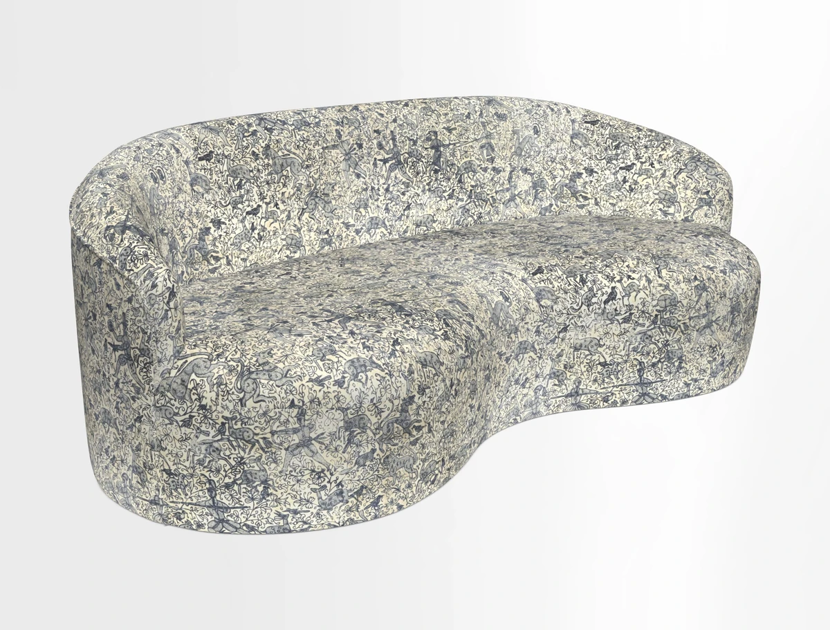 Arc large sofa in Harpers Bazaar Palm Canopy