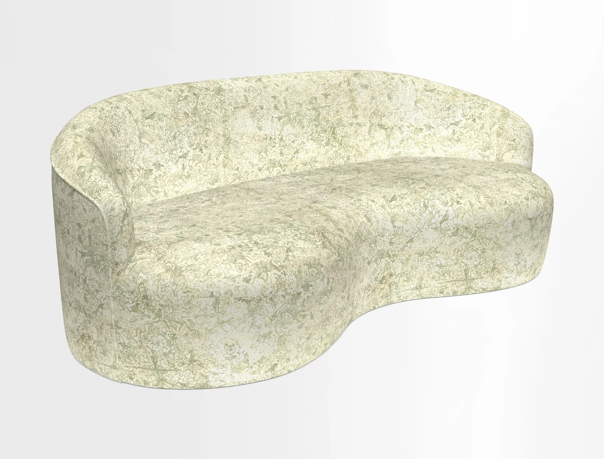 Arc large sofa in Harpers Bazaar Palm Canopy