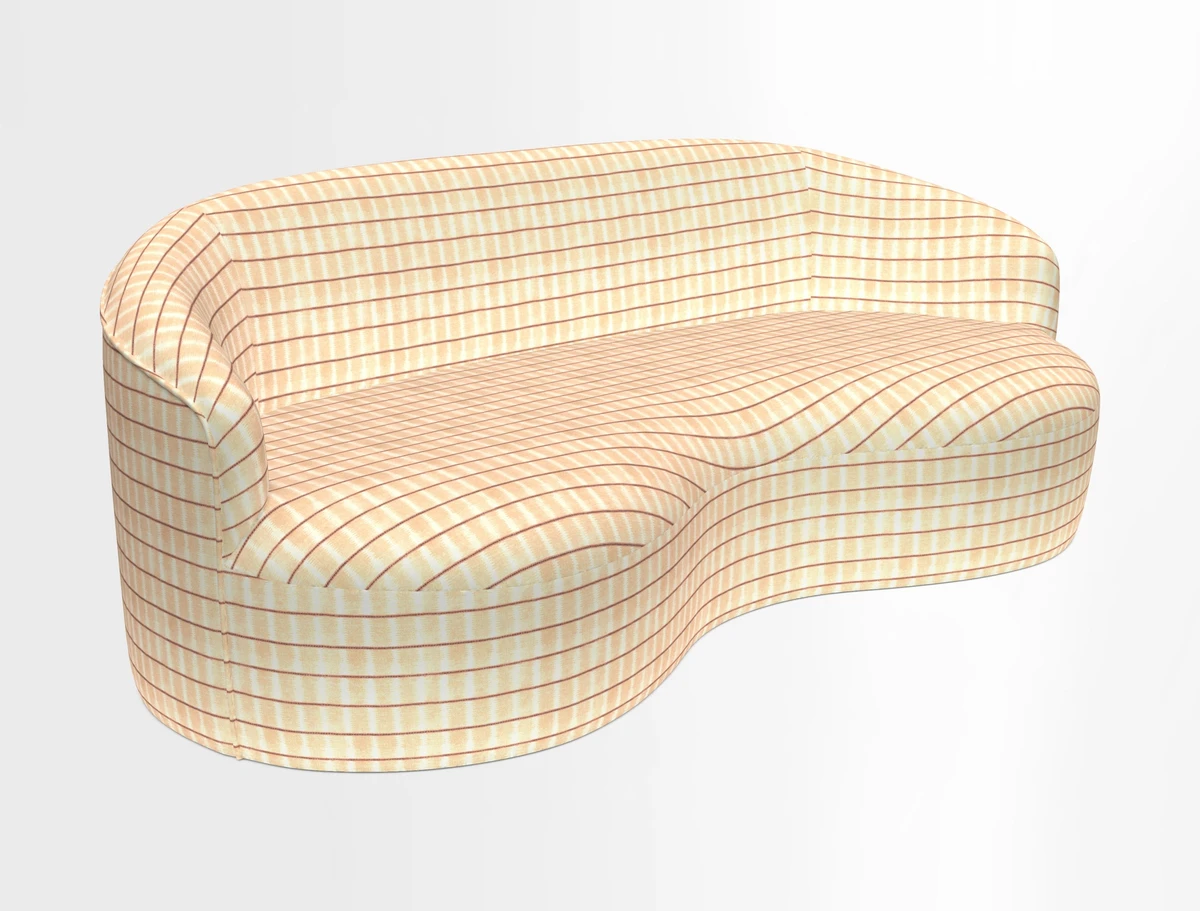Arc large sofa in Harpers Bazaar Palm Canopy
