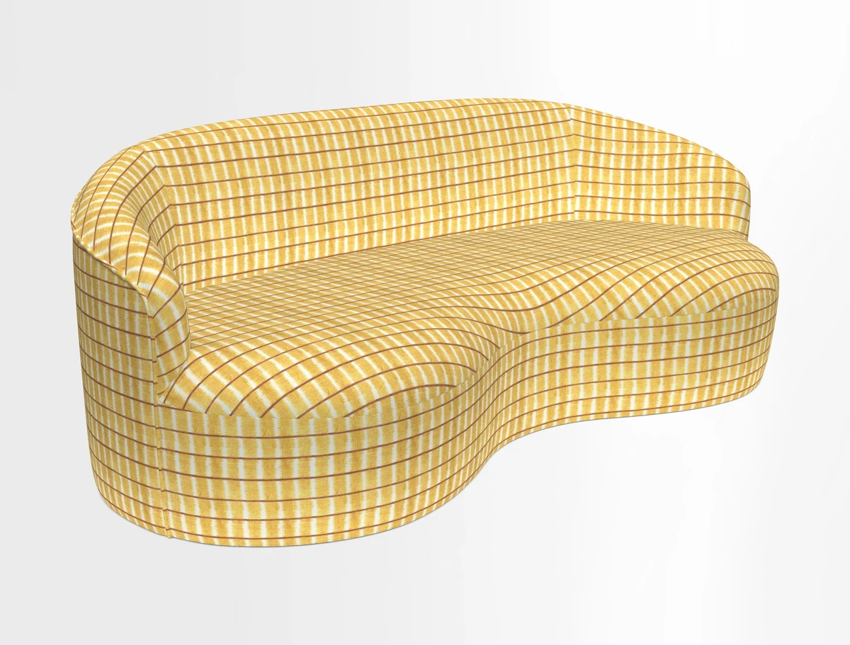 Arc large sofa in Harpers Bazaar Palm Canopy