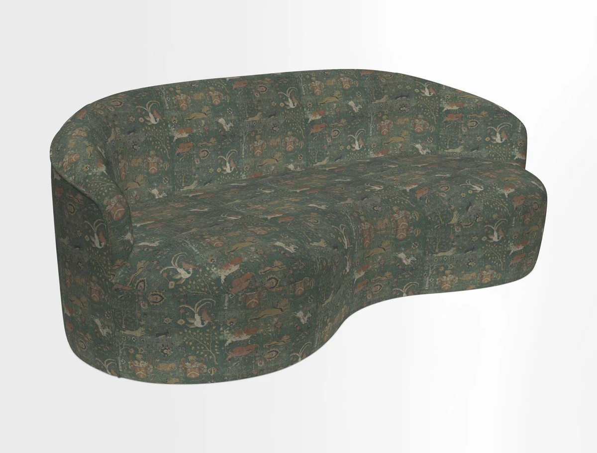 Arc large sofa in Harpers Bazaar Palm Canopy