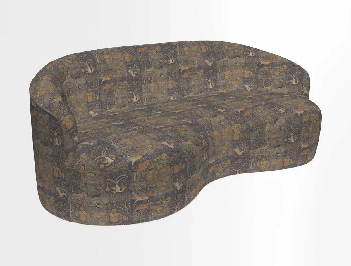 Arc large sofa in Harpers Bazaar Palm Canopy