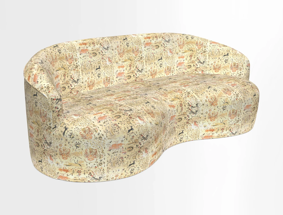 Arc large sofa in Harpers Bazaar Palm Canopy