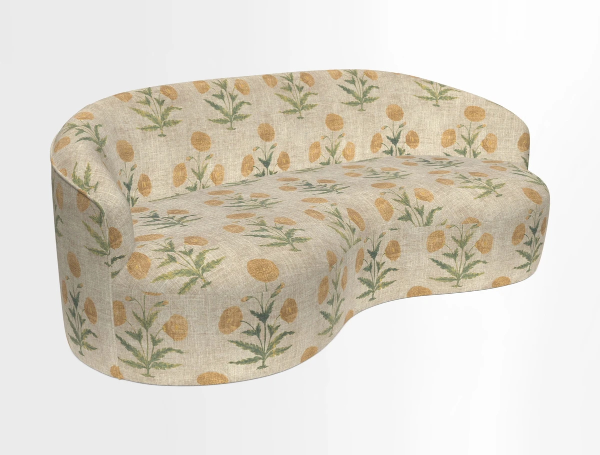Arc large sofa in Harpers Bazaar Palm Canopy