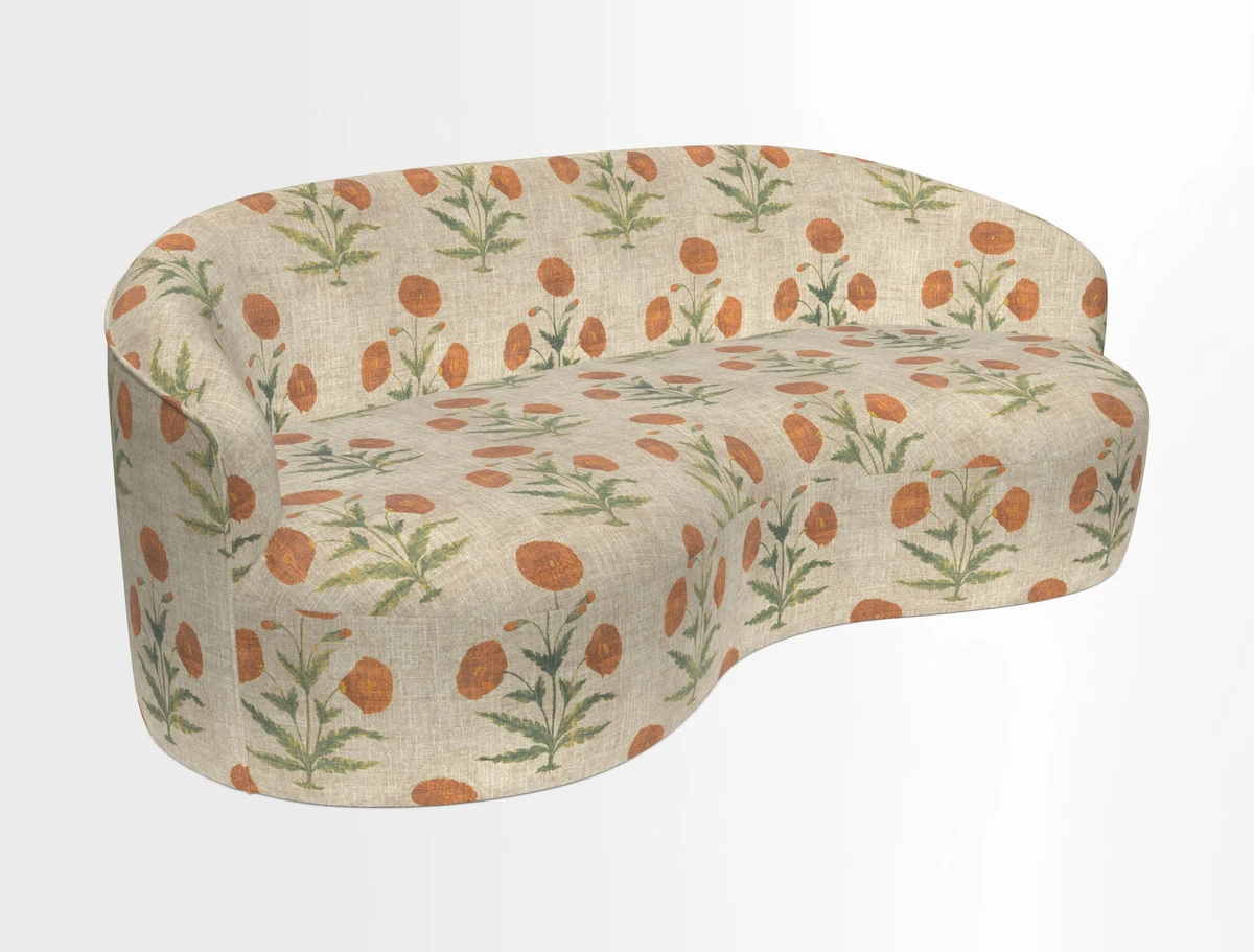 Arc large sofa in Harpers Bazaar Palm Canopy