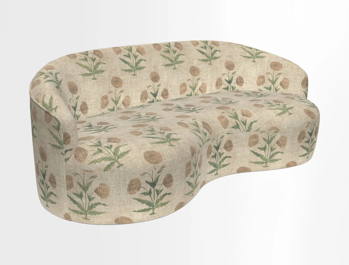 Arc large sofa in Harpers Bazaar Palm Canopy