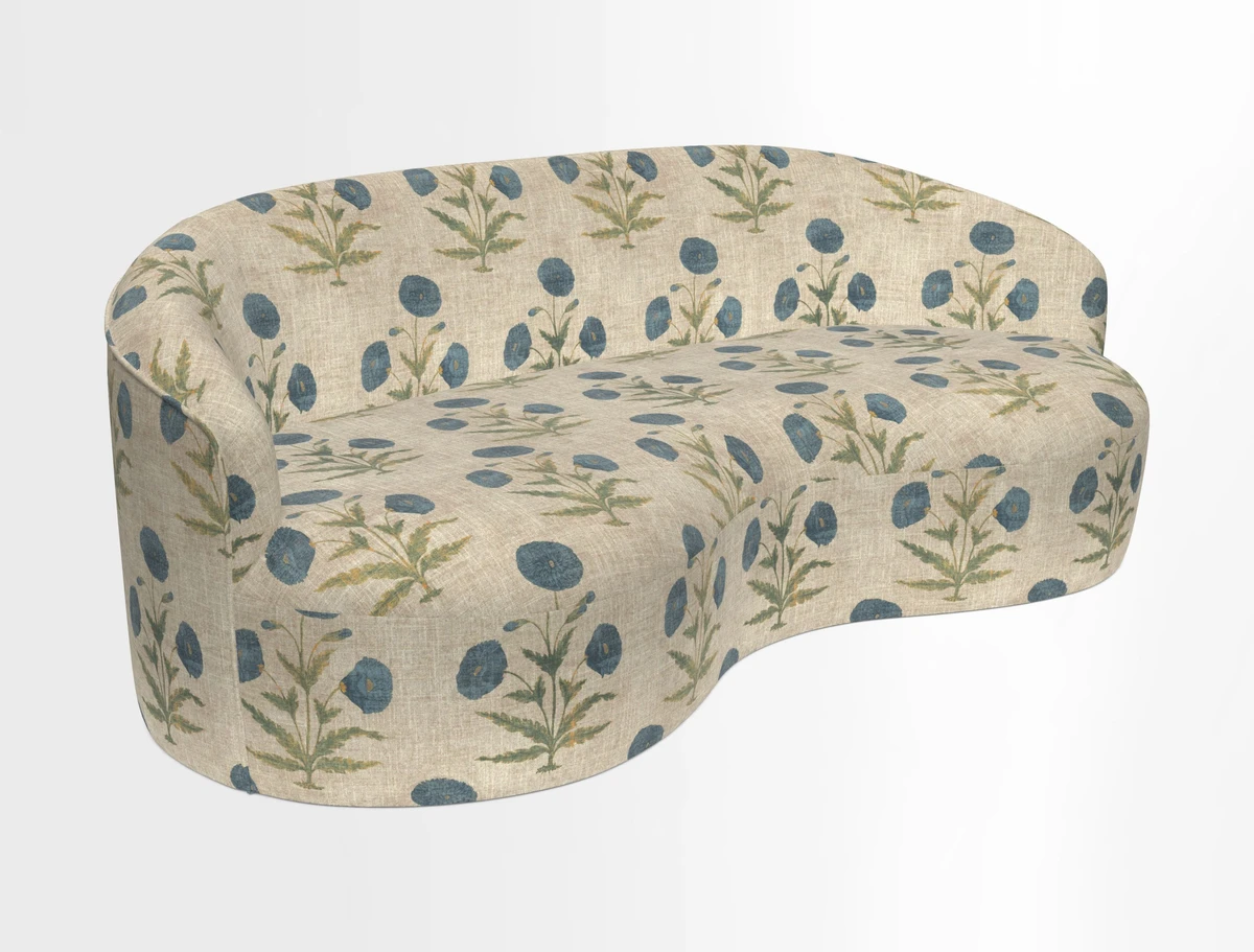 Arc large sofa in Harpers Bazaar Palm Canopy