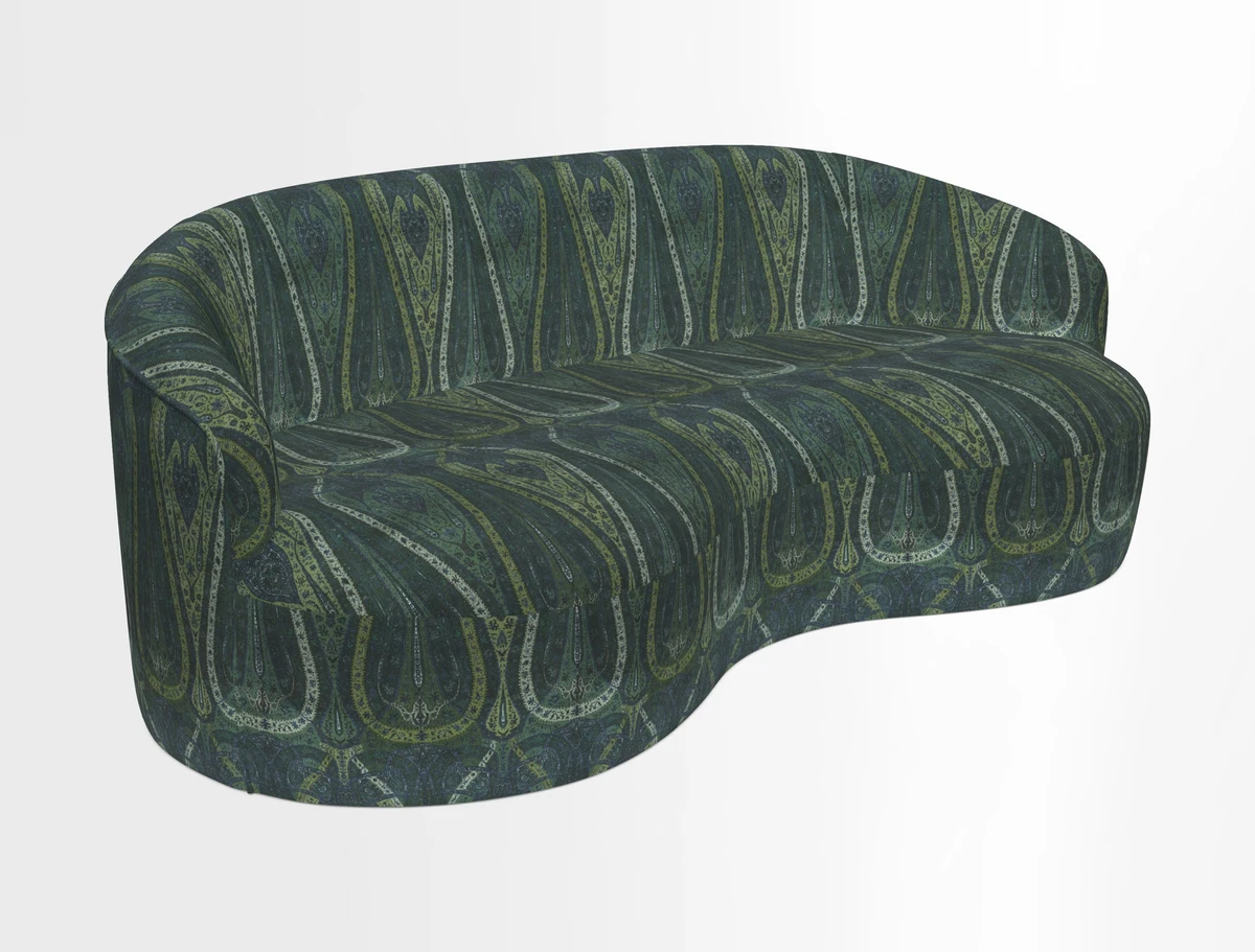Arc large sofa in Harpers Bazaar Palm Canopy