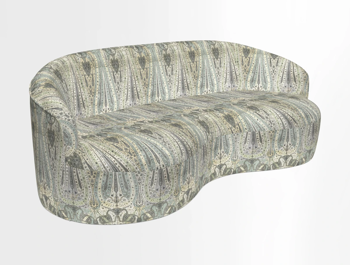 Arc large sofa in Harpers Bazaar Palm Canopy