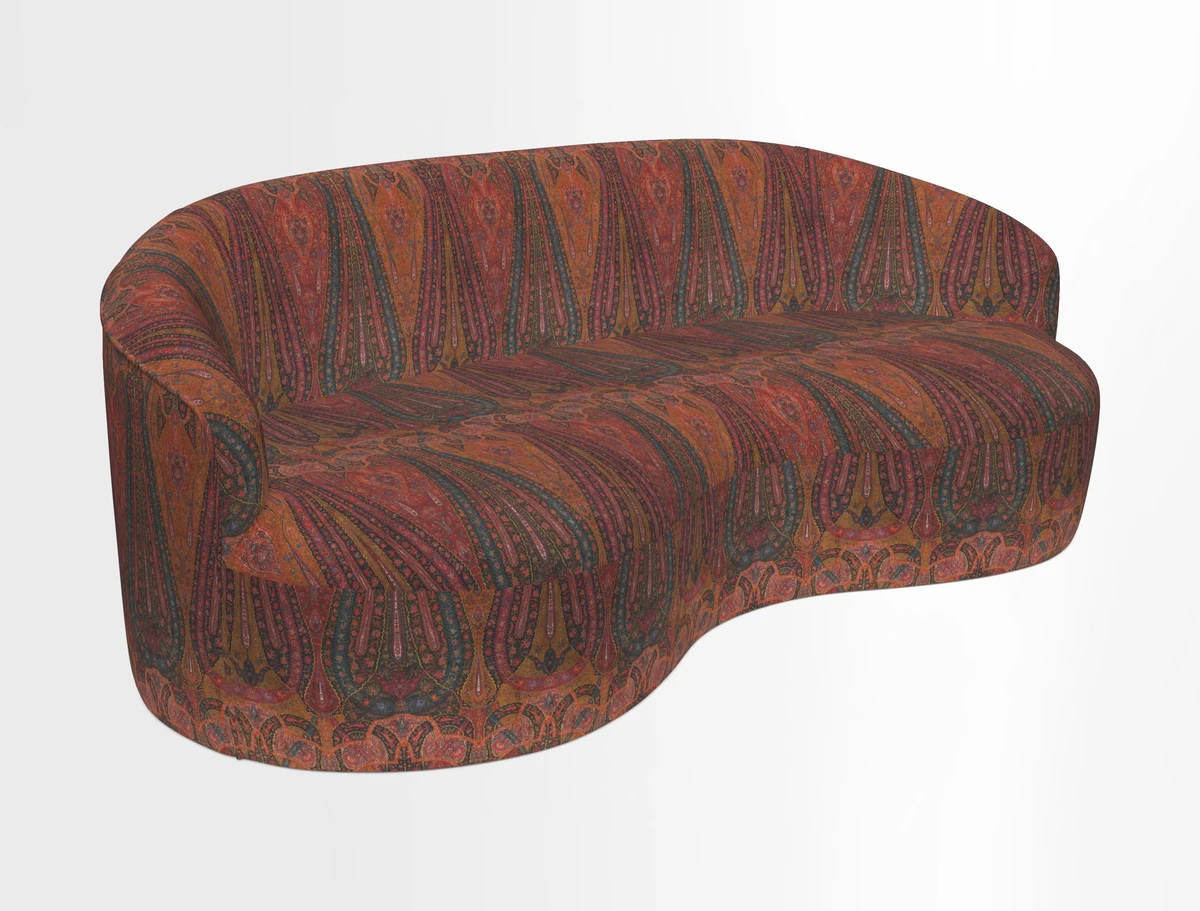 Arc large sofa in Harpers Bazaar Palm Canopy