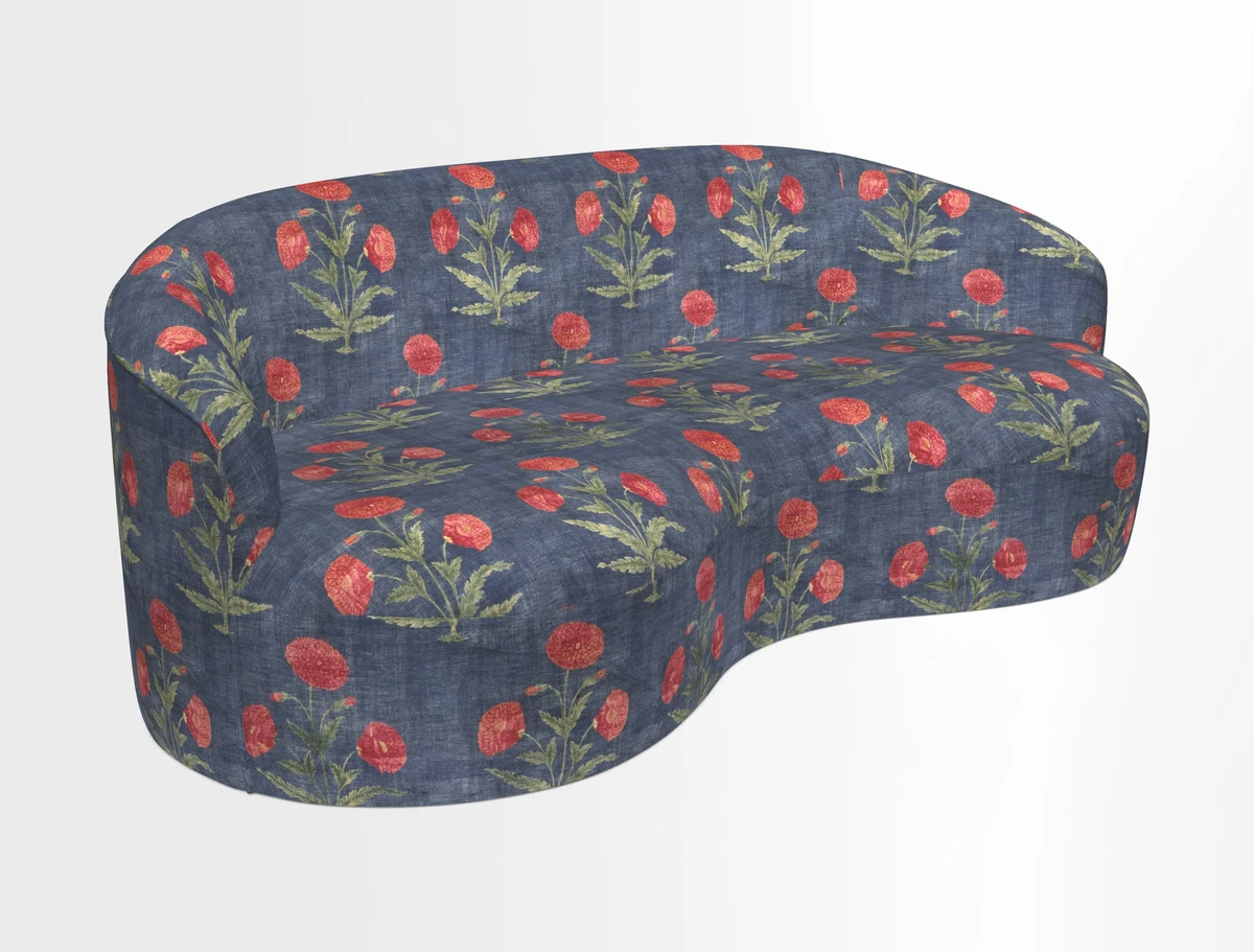 Arc large sofa in Harpers Bazaar Palm Canopy
